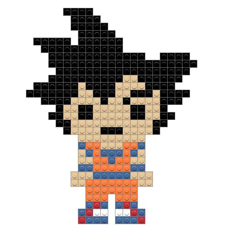 Goku Pixel Art Pixel Art Sangoku Pixel Art Pixel Art Minecraft Images And Photos Finder