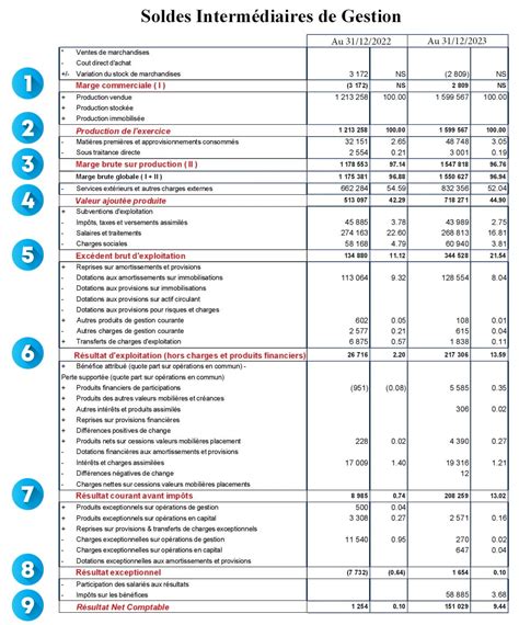 Tableau Des Soldes Intermediaires De Gestion Hot Sex Picture