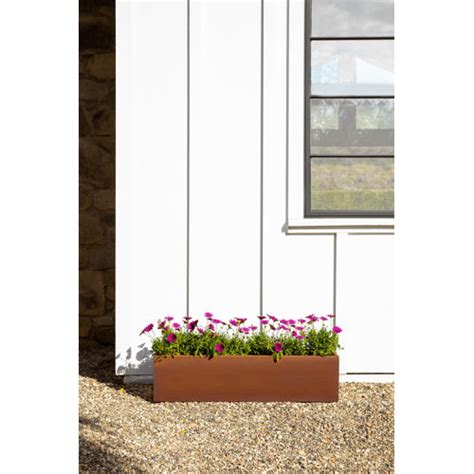 Veradek Corten Steel Series Window Box Planter Reviews Wayfair