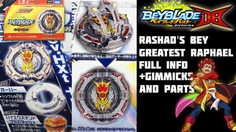 BEYBLADE BURST DB GREATEST RAPHAEL PARTS AND GIMMICKS Beyblade Burst