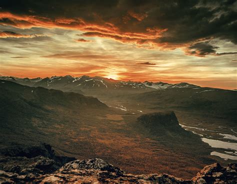 Imagen Gratis Atardecer Puesta De Sol Monta A Nubes Naturaleza