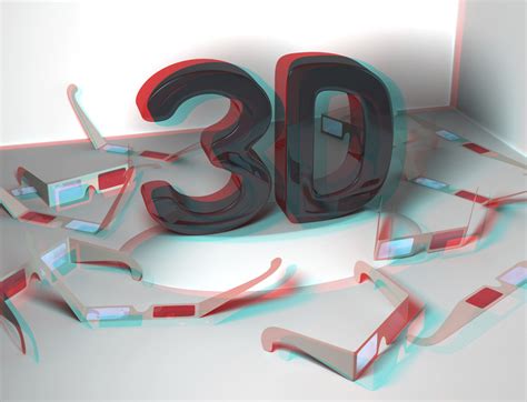Imágenes en 3D, imágenes de anaglifo para ver con gafas 