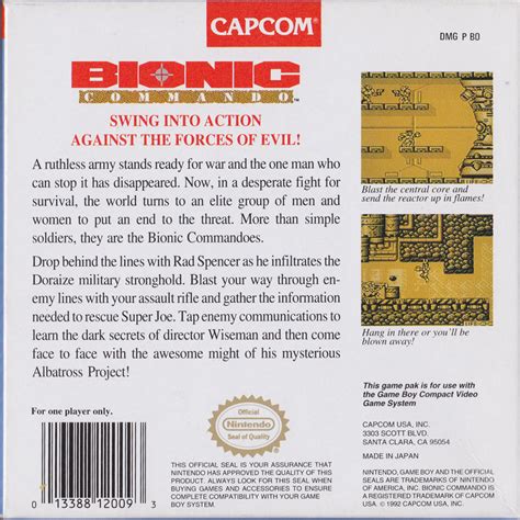 Bionic Commando Cover Or Packaging Material Mobygames