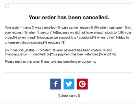 Shopify Refund And Order Cancelled Templates Klaviyo Community