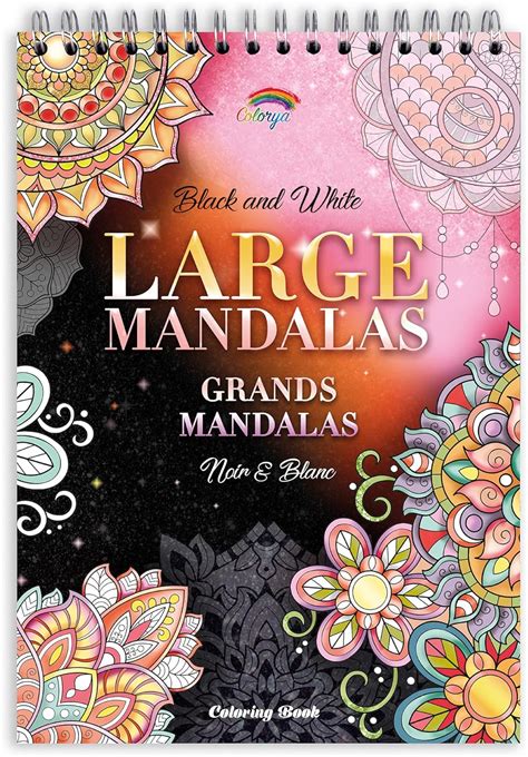 Mandala Adult Colouring Books By Colorya A4 Size Large Mandalas