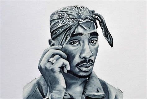 Portfolio Drawing - 2PAC Tupac Shakur - EMANUEL SCHWEIZER