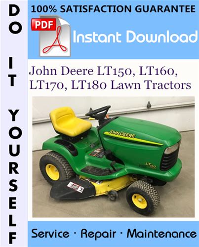 John Deere Lt Lawn Tractor Maintenance Guide And Parts List Images