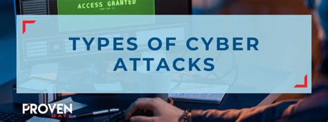 Types Of Cyber Attacks What You Need To Know To Guarantee Your Data Security Proven Data