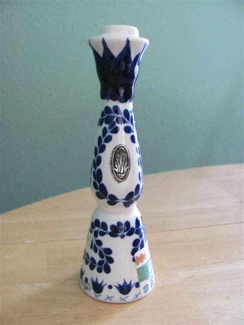 Clase Azul Blue And White Ceramic Tequila Bottle Small