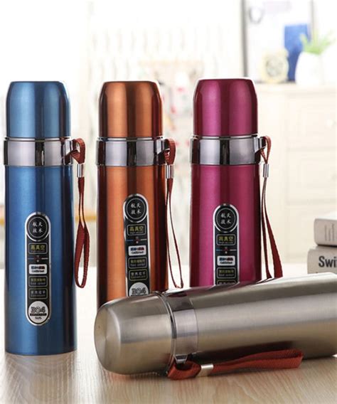 Ml Stainless Steel Vacuum Flask Hot Cold Water Bottle