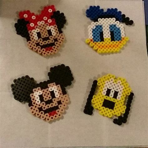 Mickey Mouse Minnie Mouse Disney Perler Beads Mickey Mouse Magnets