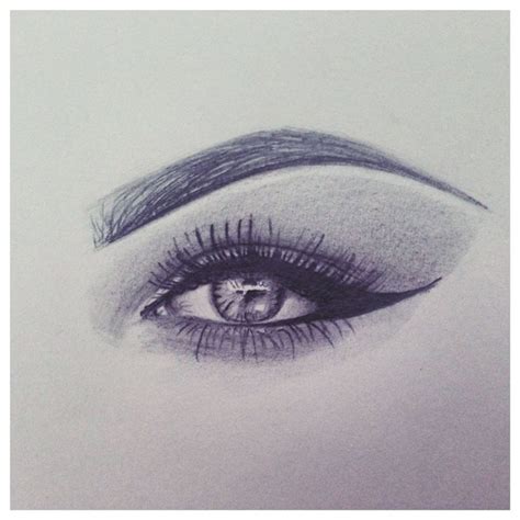 Eyes Makeup Drawing at GetDrawings | Free download