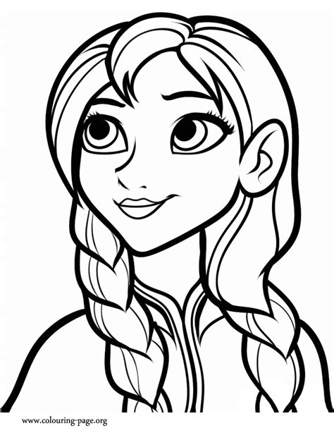 Frozen Anna Coloring Page