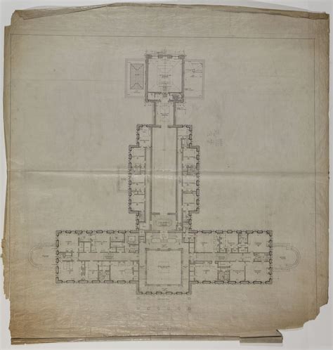 Lynnewood Hall Second Floor Plan By Horace Trumbauer Floor Plans