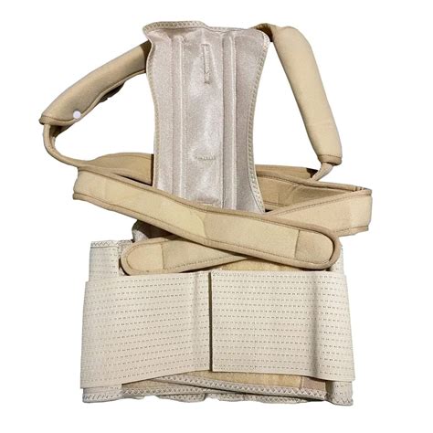 Faja Ortopédica Dorso Lumbar Corrector De Postura Bk 079 Color Beige