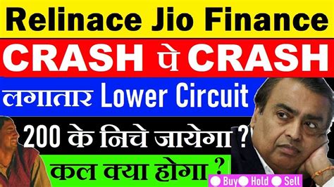 Jio Financial Crash Crash Lower Circuit