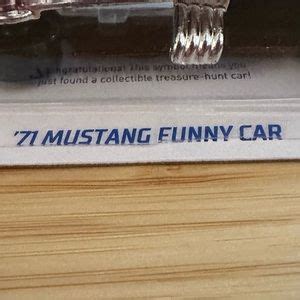 Mattel Toys Hot Wheels Treasure Hunt Mustang Funny Car Poshmark