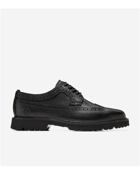 Cole Haan Mens American Classics Longwing Oxford In Black For Men Lyst