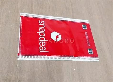 Red Printed X Inch Tamper Proof Courier Bag Capacity Kg At Rs