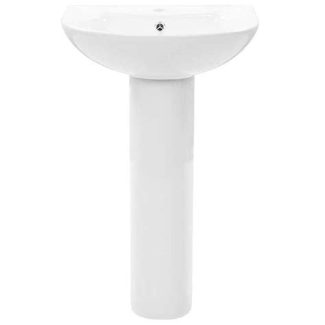 Bon plan Lavabo lave mains JILI HOT autoportant avec socle Céramique Blanc x x mm