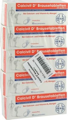 Calcivit D 600mg 400 I E Brausetabletten 50 Stück online kaufen