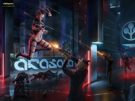 Cyberpunk 2077 ARASAKA TOWER Matin Poursadeghi Cyberpunk