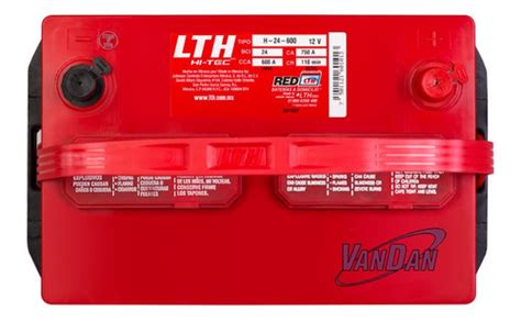 Batería Lth Hi tec Modelo H 24 600 12 Voltios ACUMULADORES VANDAN