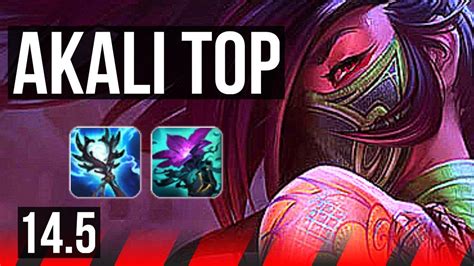 AKALI Vs OLAF TOP 8 Solo Kills 1300 Games EUW Grandmaster 14