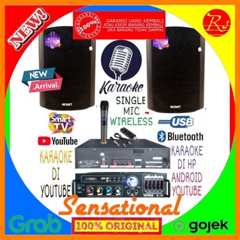 Jual Paket Karaoke Set Speaker Hicraft In Ampli Mini Karaoke Smart Tv