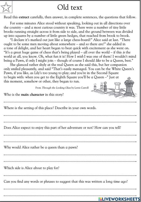 Reading Comprehension Online Exercise For Grade 4 Live Worksheets