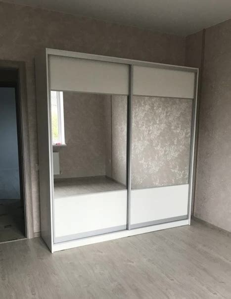 Шкаф купе размер 215x197x54 Белый. Новый. Фасады зеркальные. Шкаф новый ...