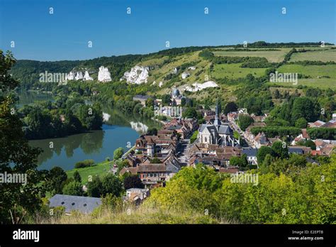 France Eure Les Andelys Le Petit Andely Seen From Chateau Gaillard