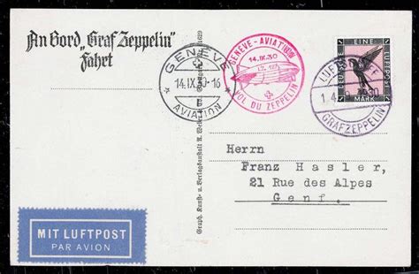 Empire Allemand 1930 Airship Graf Zeppelin Flight To Catawiki