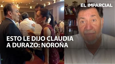 Qué reclamó Sheinbaum a Alfonso Durazo Noroña revela detalles YouTube