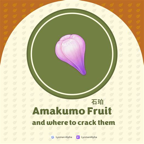 Amakumo Fruit Material Collection Guide V3 7 Genshin Impact HoYoLAB