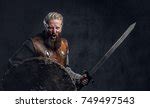 Man Dressed In Armor With Sword Image Free Stock Photo Public