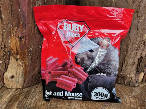 Ruby Bait Block Difenacoum Mantel Farm