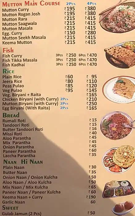 Menu At Tandoori Hut Noida