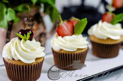 Ванильные капкейки - пошаговый рецепт MasterChef KZ