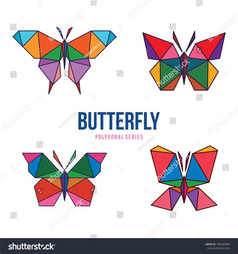 Low Poly Logo Icon Triangle Wing Stock Vector Royalty Free 700290484