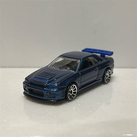 Hot Wheels Nissan Skyline GT R R First Edition Blue Color Hobbies Toys Toys Games On