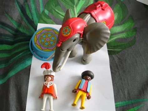 Playmobil Vintage Circus Cirque Elephant Blanc Assistante Et Cornac Eur