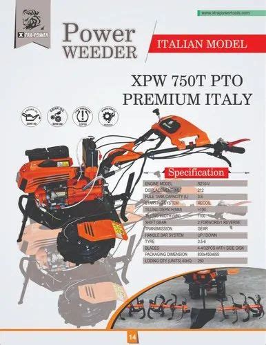 VGT INDIA 7 Hp Power Weeder For Inter Cultivation Engine Model Xpw