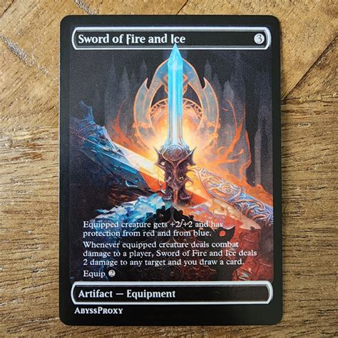 Sword Of Fire And Ice C Mtg Abyss Proxy Shop Enhance Your