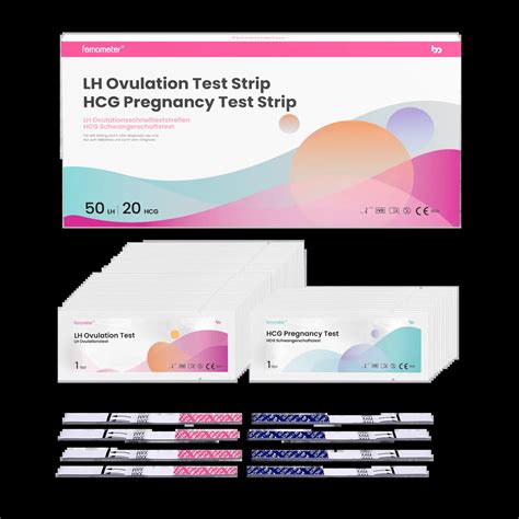 50 Ovulation And 20 Pregnancy Test Strips Kit Rapid Test Femometer