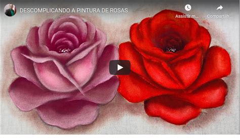 Descomplicando Pinturas de Rosas Aprenda fácil fácil a Pintar Rosas