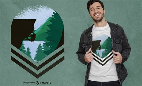 Descarga Vector De Dise O De Camiseta De Naturaleza Alpinista