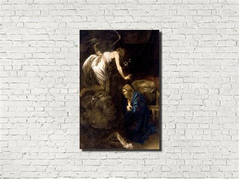 Annunciation Caravaggio Baroque Fine Art Print | Etsy UK