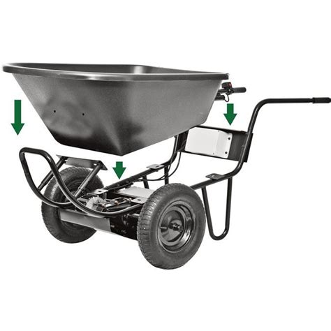 Power Assist Electric Wheelbarrow Paw Lb Capacity In