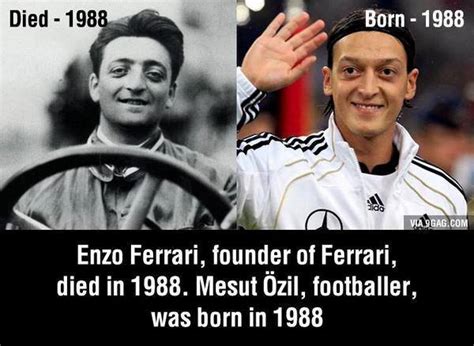 Enzo Ferrari e Ozil. Somiglianza e.. reincarnazione! Foto